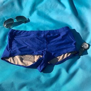 🆕 New J Crew blue boy short size small swimwear bottom swim